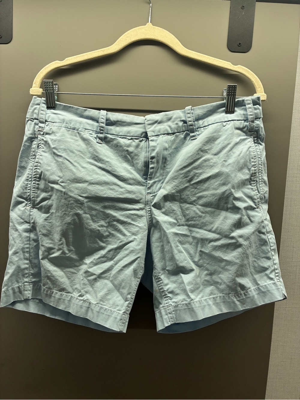 Women's Light Blue Chino Bermuda Shorts